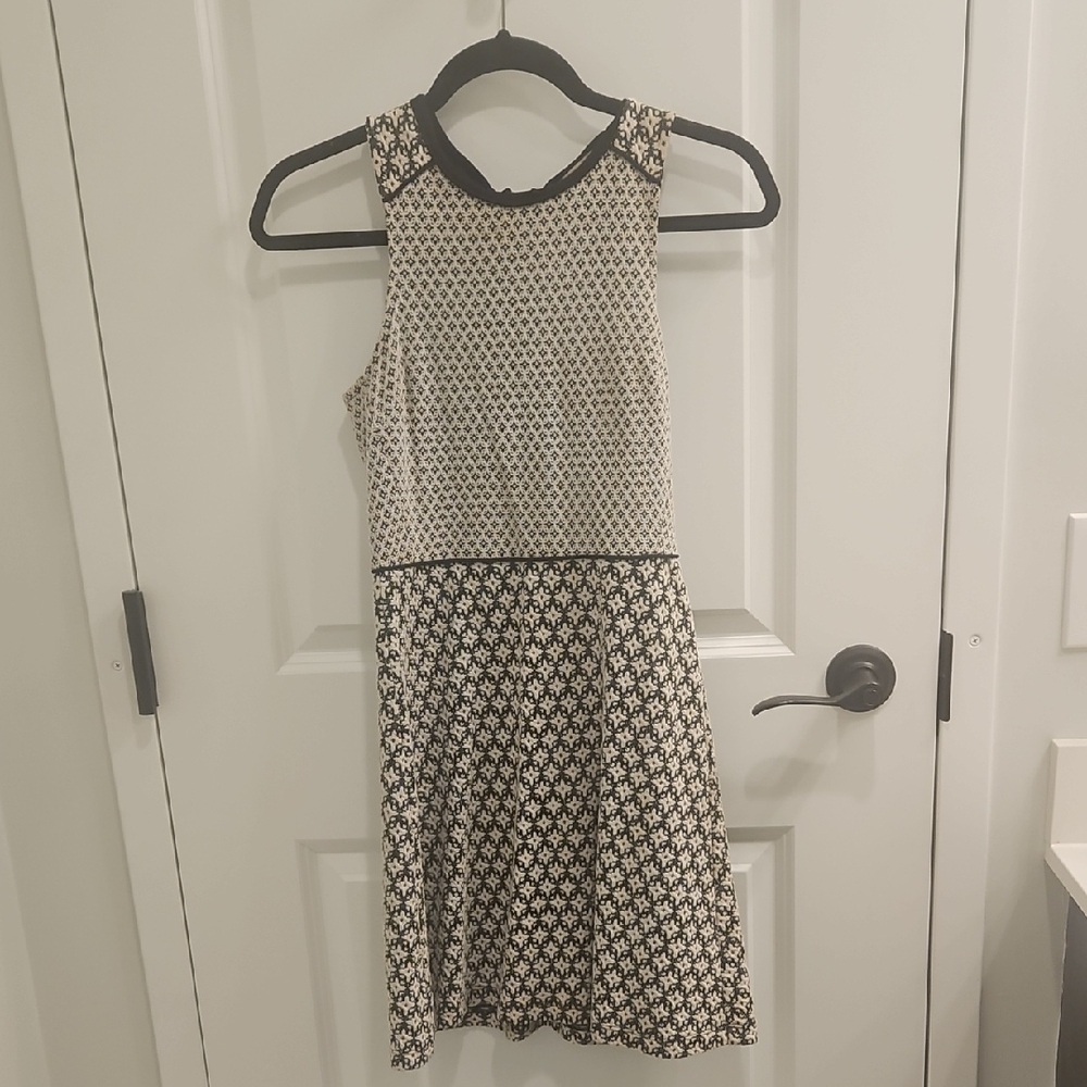 LOFT Black and White Dress